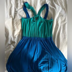 MYKONOS Color Block Maxi Dress